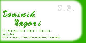 dominik magori business card